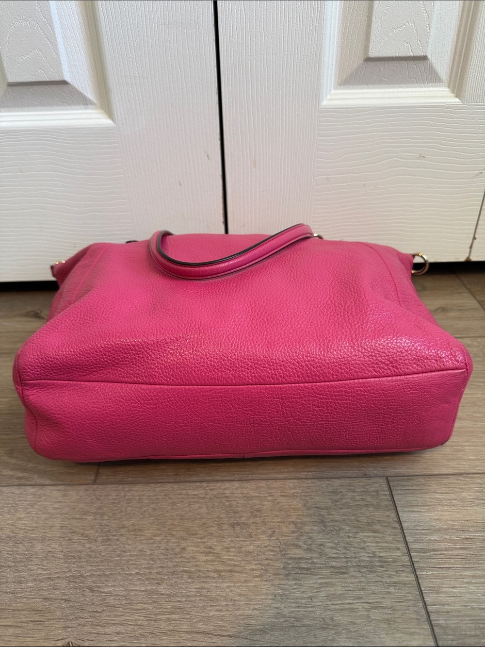 Authentic Coach Pink Pebbled Leather Tote Bag - Picture 10 of 16